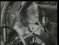 B-29 pre-landing procedures Stock Footage