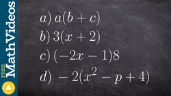 How to simplify using the distributive property Instructional Video