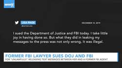 Former FBI Lawyer Sues Justice Department And FBI News Clip