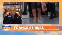 Live: Mass strikes and protests in France over pension reform News Clip