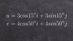 Determine the dot product between two vectors Instructional Video