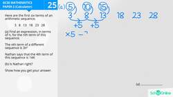 GCSE Secondary Maths Age 13-17 - Algebra: nth Term - Explained Instructional Video