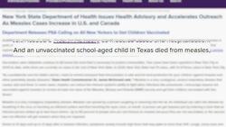 Hudson Valley doctors warn residents to make sure they're vaccinated against measles News Clip