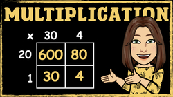 Multiplying Numbers Using the Area Method Instructional Video