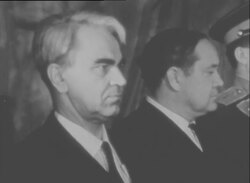 CAN699 SOVIET SPACESHIP DESIGNER SERGEY KOROLYOV LIES IN STATE IN MOSCOW News Clip