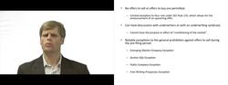 Securities Issuance - Prefiling Period Instructional Video