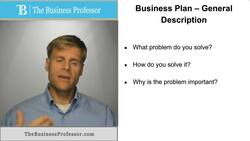 General Description of Business - Business Plan Instructional Video