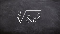 Learn how to simplify the cube root of an expression Instructional Video