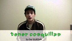 How to say "to be ticklish" in Spanish (Día 45) Instructional Video