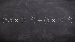 Determine the quotient of two numbers in scientific notation Instructional Video