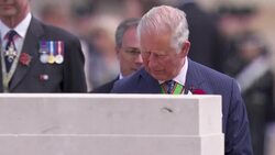 Prince Charles, Prince of Wales and Britain's Camilla, Duchess of Cornwall attend Royal British Legion’s commemoration ceremony of 75th D-Day anniversary at the Bayeux War Cemetery News Clip