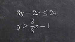 Graphing a system of linear inequalities that are parallel and shading the feasible region Instructional Video