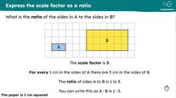 Identify and describe the relationship between irregular polygons using scale factors Instructional Video