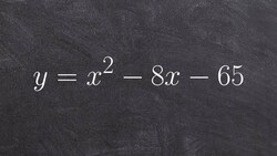 Solve by factoring when a=1 Instructional Video