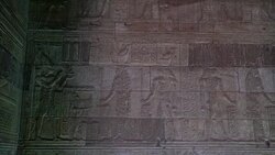 Dendera temple or Temple of Hathor. Egypt. Dendera, Denderah, is a small town in Egypt. Dendera Temple complex, one of the best-preserved temple sites from ancient Upper Egypt. Stock Footage