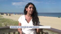 Beachgoers enjoy the weather in Long Branch ahead of the weekend News Clip