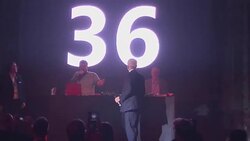 Jeremy Corbyn calls out bingo numbers in Liverpool Stock Footage