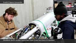 Concordia students hold history-making rocket launch on Cree territory News Clip