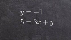 How to solve a system by graphing with a horizontal line Instructional Video