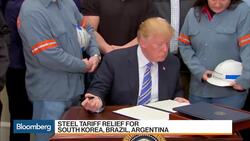 Trump Excludes South Korea, Brazil, Argentina Steel From Import Tariffs News Clip