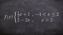 How to Graph a Piecewise Function and Determine Domain and Range Instructional Video