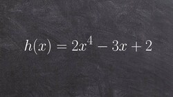 Use Descartes Rule of signs to determine the number of positive and negative real zeros Instructional Video