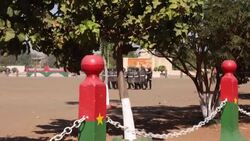 CLEAN : Burkina Faso: police break up rally of support for barracks revolt News Clip