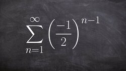 How to determine the sum of a infinite geometric series Instructional Video