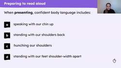 Reading aloud writing based on 'The Proudest Blue' Instructional Video