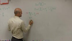 Using the half angle of sine to evaluate an angle Instructional Video