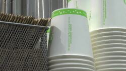 California cafes drop disposable coffee cups News Clip