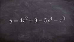 Writing the polynomial in standard form so that you can find end behavior Instructional Video