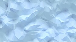 Simple white low poly loop background animation. Triangular geometric motion pattern. 4K, Ultra HD resolution Stock Footage