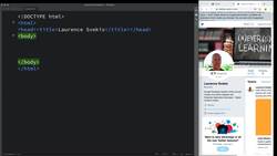 Modern Web Design with HTML5, CSS3, and JavaScript - Social Profile Linking Exercise Instructional Video