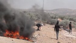 CLEAN : West Bank: Clashes on the sidelines of a demonstration in Beita News Clip