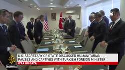 US top diplomat Blinken meets Turkish FM for tough Israel-Gaza talks News Clip