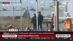 Plane bursts into flames after skidding off runway at South Korea airport News Clip