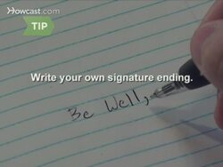 How to End a Letter Instructional Video