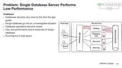 Design Microservices Architecture with Patterns and Principles - Problem: Single Database Server Performs Low Performance Instructional Video