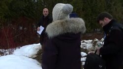 Sky News reporter talks to migrants crossing border into Canada News Clip