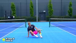 Striking - (Tennis) Sit down & stand up Instructional Video
