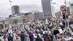 Amid more protests in Europe France's president urges an end to the arming of Israel Instructional Video