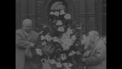 Soviet Union leaders Nikolai Bulganin and Nikita Khrushchev in London during visit to England News Clip
