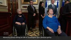 UN urged to investigate Quebec pension policy News Clip