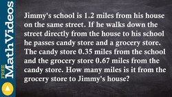 ACT SAT Prep How to determine the the missing length of a word problem Instructional Video