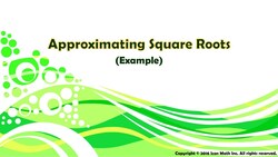Approximating Square Roots (Example) Instructional Video