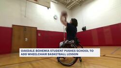 Oakdale-Bohemia student pushes school to teach wheelchair basketball lesson in honor of Disability Awareness Month News Clip