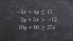 Graphing a system of three linear inequalities using slope intercept form ex 18 Instructional Video