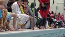 Norwalk HS students and staff belly flop to raise money for cancer research News Clip