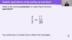 Explain the relationship within families of equivalent fractions Instructional Video